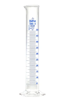 PROBETA GRADUADA DE VIDRIO DE 500 ML
