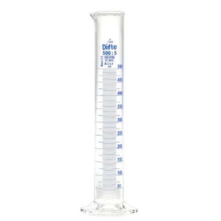 PROBETA GRADUADA DE VIDRIO DE 500 ML