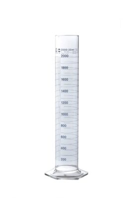 PROBETA GRADUADA DE VIDRIO DE 2000 ML