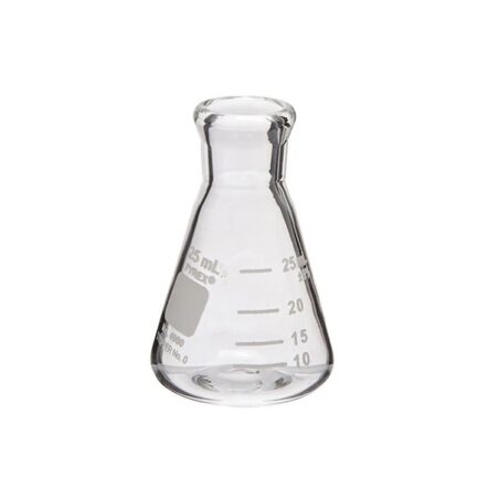 MATRAZ ERLENMEYER DE VIDRIO DE 25 ML